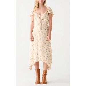 Dex Sweatheart Floral Boho Smocked Midi Sundress medium.